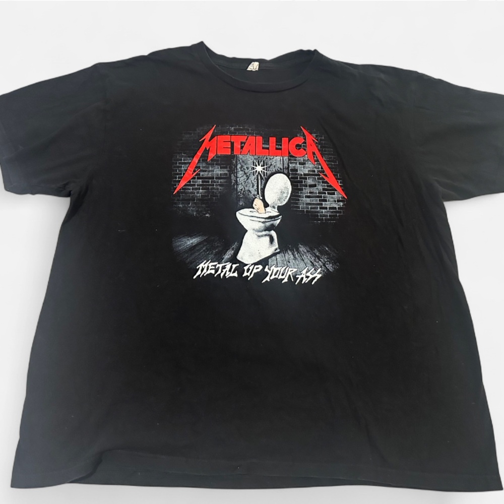 Metallica Black Graphic T-Shirt Metal up your Ass